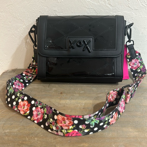 NWT Betsey Johnson Clear Black Crossbody Bag - Picture 1 of 8